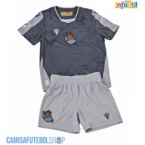Camisa de time de futebol Real Sociedad Replicas 2º Equipamento Infantil 2025-26 Manga Curta (+ Calças curtas)